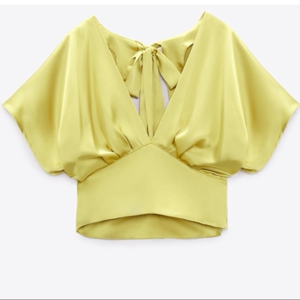 Zara yellow blouse